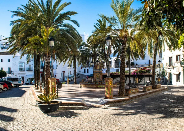 Plaza de espana. Vejer de la frontera, Hiszpania — Zdjęcie stockowe