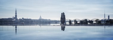 güzel manzara şehrin riga, Letonya