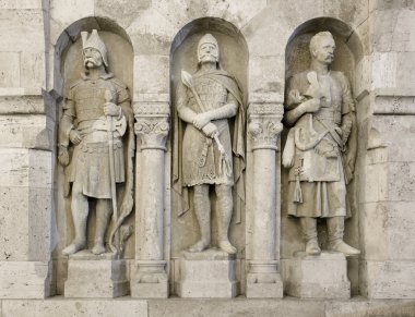 buda duvar üzerinden Guardian heykeller