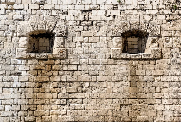 Arrowslit. kale. Budapeşte, Macaristan — Stok fotoğraf