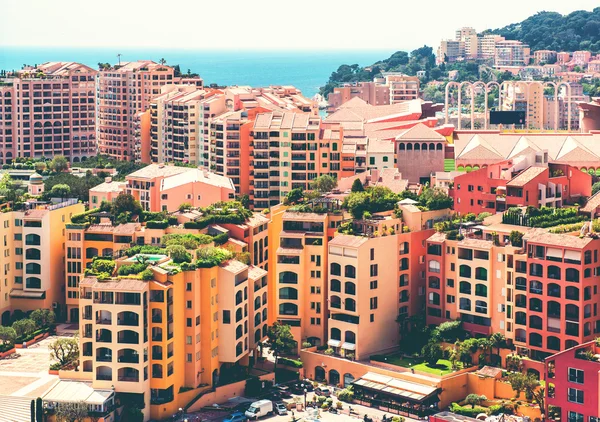 Vista da arquitetura Fontvieille. Principado de Mônaco — Fotografia de Stock