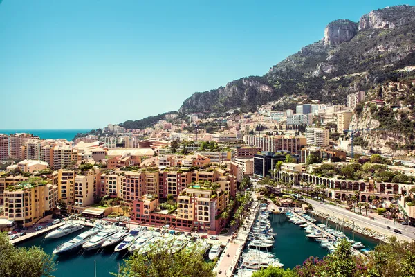 Weergave van fontvieille. Vorstendom Monaco — Stockfoto