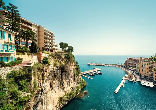 Vista de Fontvieille. Principado de Mónaco — Foto de Stock