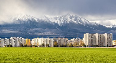 yüksek tatras yakın bir semt. Poprad, Slovakya