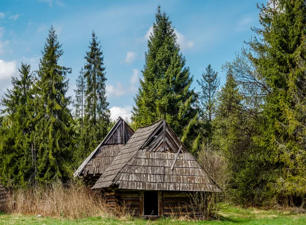 Elhagyott régi házak. fénykép elvett-ban Lengyelország — Stock Fotó