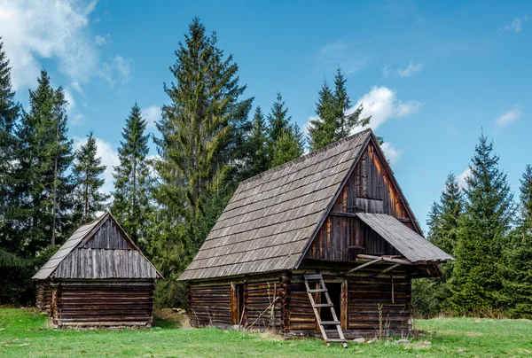 Vieilles maisons désertes. Photo prise en Pologne — Photo