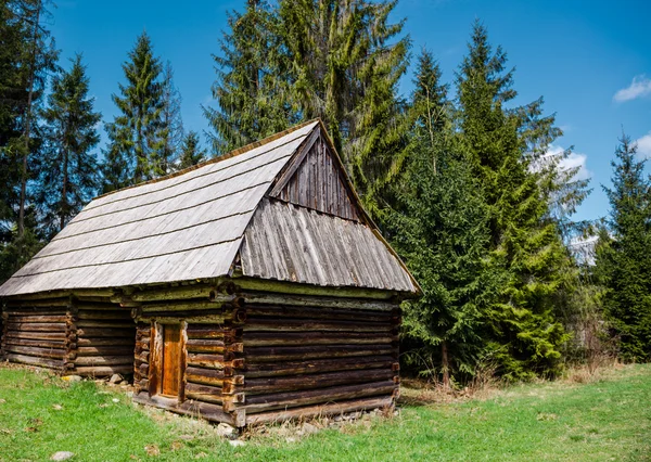 Kihalt a régi ház. fénykép elvett-ban Lengyelország — Stock Fotó