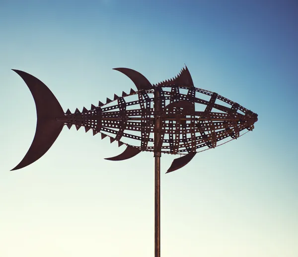 Tonfisk vindbommen. staden Tarifa, cadiz. Spanien — Stockfoto