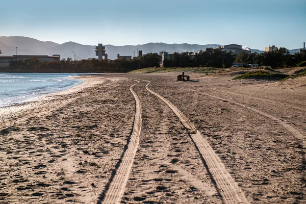 Algeciras lege strand. Spanje — Stockfoto