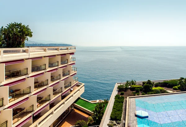 Picturesque seaside. Monte Carlo, Principality of Monaco — Stock Photo, Image