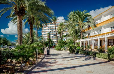 Ibiza sahilinde görünümünü