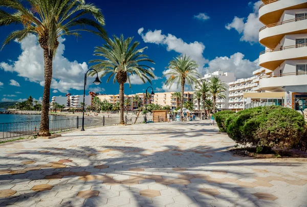 Vista sul lungomare di Ibiza — Foto Stock