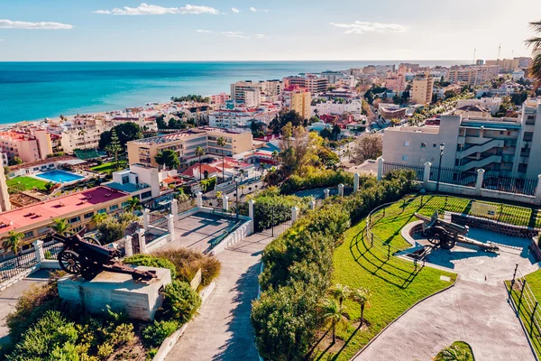 Bela vista da costa de torremolinos. Málaga, Espanha — Zdjęcie stockowe
