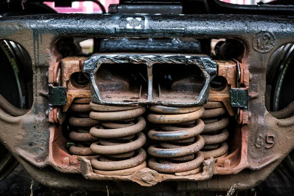 Yaylar. yakın çekim tren ayrıntı — Stok fotoğraf