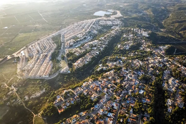 Punto Vista Drone Casas Residenciales Suburbanas Villas Lujo Pinar Campoverde — Foto de Stock