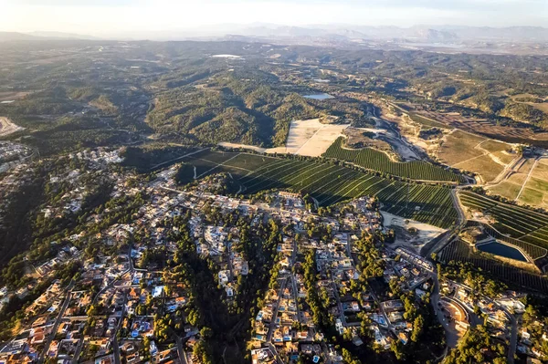 Drone Point View Residential Suburban Houses Luxury Villas Pinar Campoverde — Stock Photo, Image