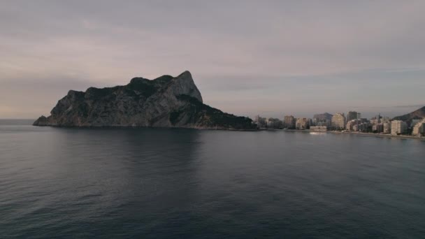 Vista Aérea Punto Vista Del Dron Parque Natural Penyal Ifac — Vídeo de stock