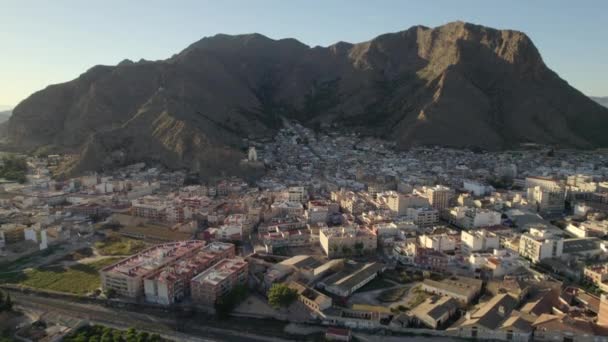 Luchtfoto Callosa Segura Stadsgezicht Daken Drone Standpunt Spaans Dorp Gelegen — Stockvideo