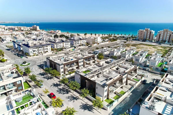 Sahil Beldesi Mil Palmeras Yeni Lüks Villaları Costa Blanca Alicante — Stok fotoğraf