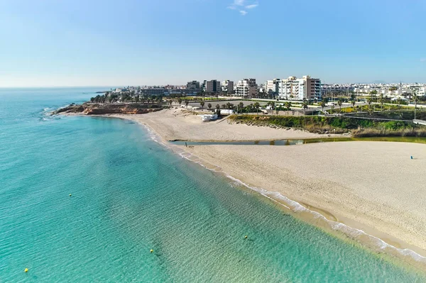 Mil Palmeras的空中观光海滩 科斯塔布兰卡 阿利坎特省西班牙 — 图库照片