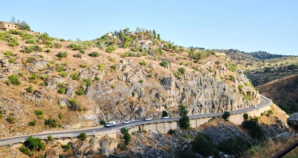 Toledo Nun Dağ Yolu Spanyol Turistik Şehri Castilla Mancha Spanya — Stok fotoğraf