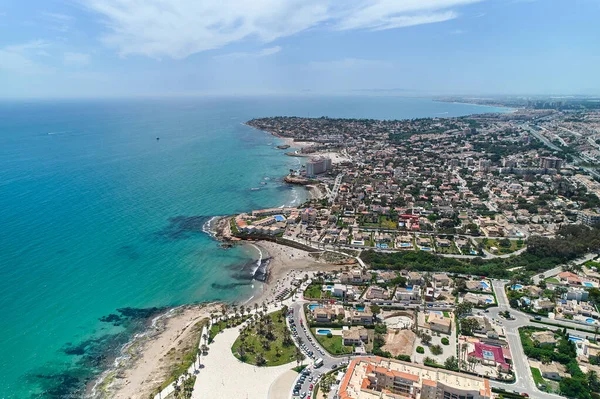 Vue Aérienne Panoramique Point Vue Drone Playa Flamenca Littoral Eaux — Photo