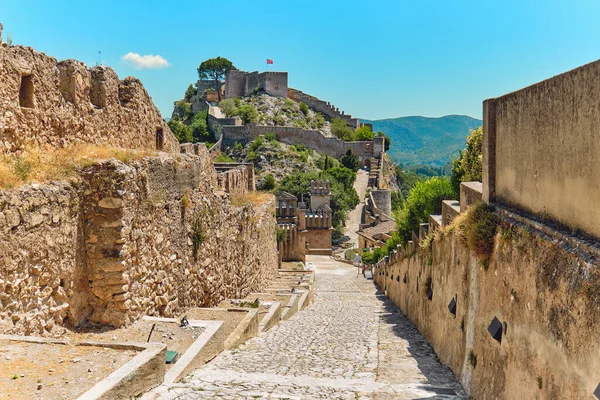 Picturesque View Spanish Xativa Castle Castillo Xativa Ancient Fortification Spain — Stock Photo, Image