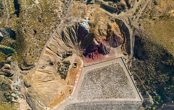 Vue Aérienne Panoramique Point Vue Drone Dessus Des Anciennes Mines — Photo