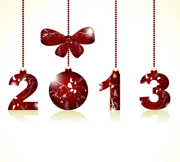 メリー クリスマスと新年あけましておめでとうございます 2013 — ストックベクタ