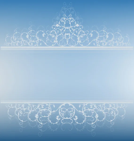 Banner azul elegante — Vector de stock