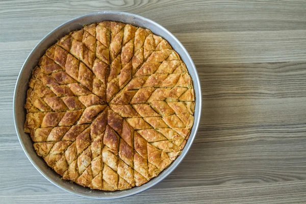 Turecki pistacje ciasta deser, bakławę — Zdjęcie stockowe
