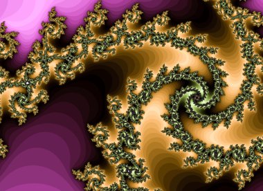 Beautiful Colorful Spiral Fractals  clipart