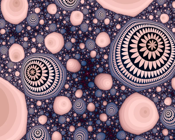 Hermosa superficie como fractales de arena — Foto de Stock