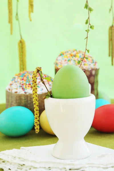 Egg in base — Stock Photo, Image