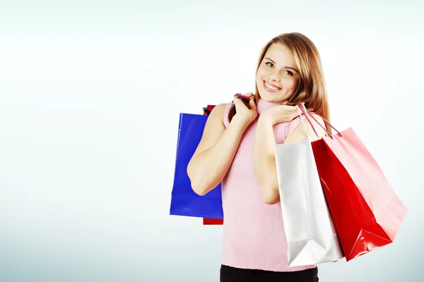 Mujer feliz copia espacio —  Fotos de Stock