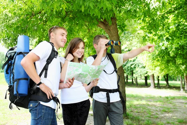 Turister som i fjärran — Stockfoto