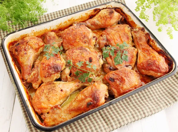 Baked chicken — Stock Photo, Image