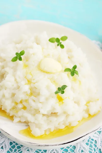 Gachas de arroz con mantequilla — Foto de Stock