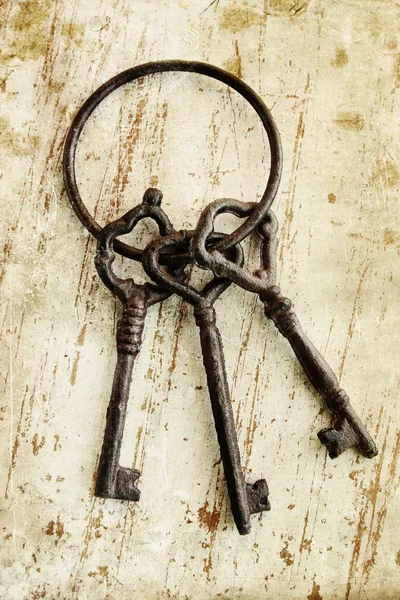 Bunch of old keys — Stock Photo, Image