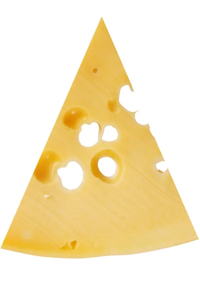 Pedaço de queijo suíço — Fotografia de Stock