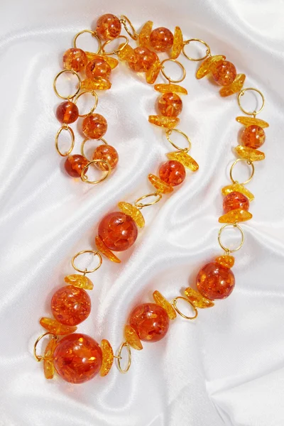 Jewelry of amber — Stock Photo, Image