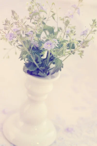 Wiosna kwiatów w wazonie, vintage — Zdjęcie stockowe