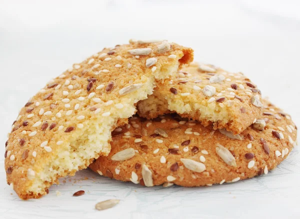 Cookies with sunflower seeds — Stock Photo, Image