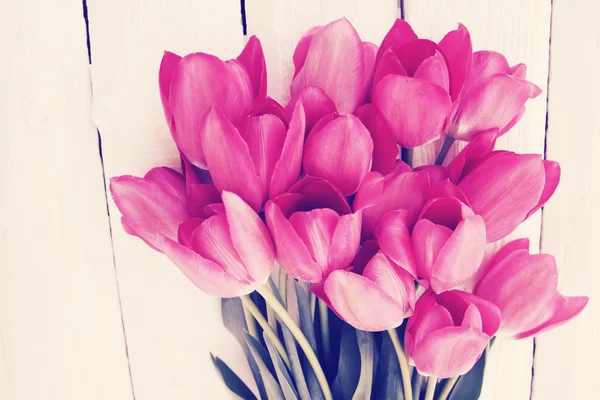 Bouquet of  tulips, tinted — Stock Photo, Image