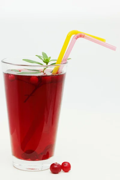 Succo con mirtillo rosso — Foto Stock