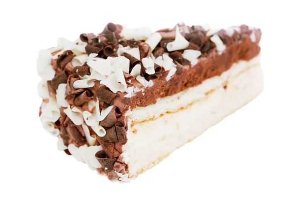 Ciasto z czekolady, biały — Zdjęcie stockowe