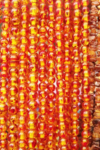 Amber beads — Stock Photo, Image