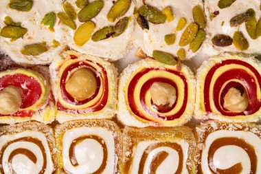 Türklerin fındıklı tatlıları. Tatlı arkaplan