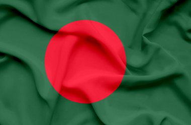 Bangladeş dalgalanan bayrak