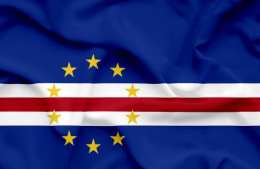 Cape verde dalgalanan bayrak